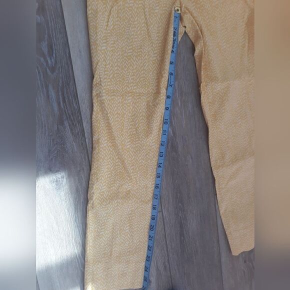 Renuar yellow and white print dress pants size 2 - Picture 11 of 14